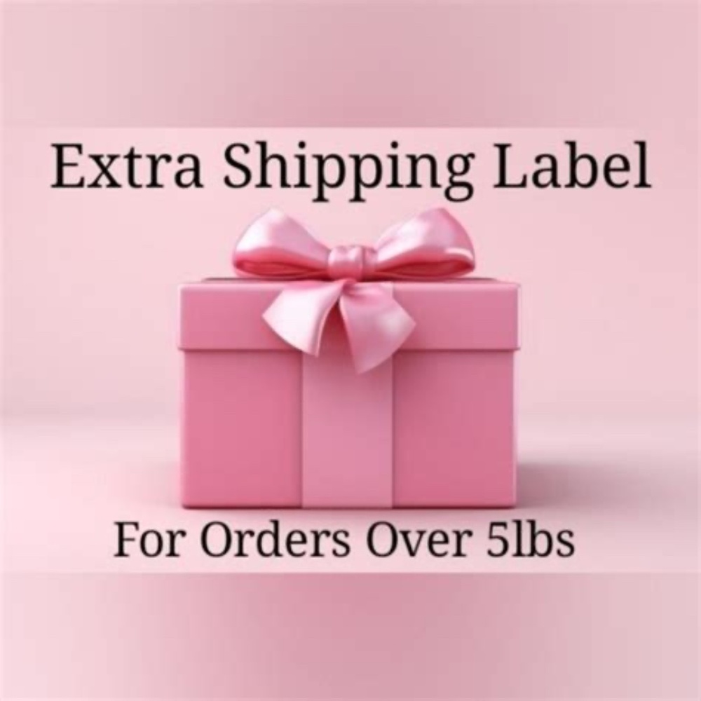 Over 5lb Extra Shipping label on LOW START items